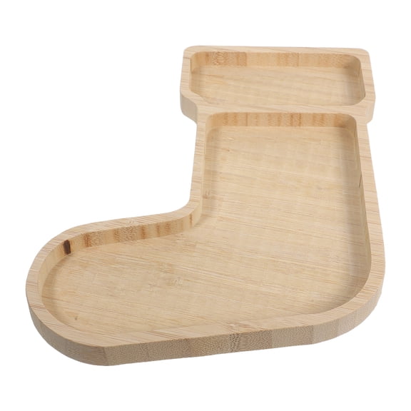 HOOWIFFY Holiday Appetizer Serving Board Wooden Elegant Design Party Snack Tray for Festive Celebrations and Entertaining