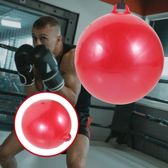 HOOWIFFY Home Boxing Training Ball with Thick PVC and Adjustable Hanging for Fitness