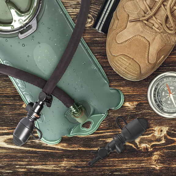 HOOWIFFY Hydration Bladder Bite Valve Replacement with Detachable Mouthpiece Antifreeze Valve and Protective Cover
