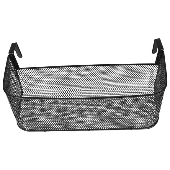 HOOWIFFY Black Shower Organizer Mesh Basket with Large Capacity for Bathroom and Bedroom Items