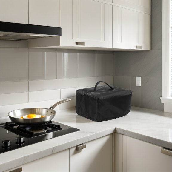 HOOWIFFY Water Resistant Black Bread Maker Cover Kitchen Appliance Dust Shield