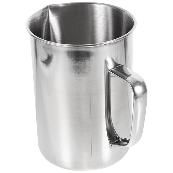 HOOWIFFY Laboratory Stainless Steel Beaker with Clear Scale for Accurate Liquid Measurement