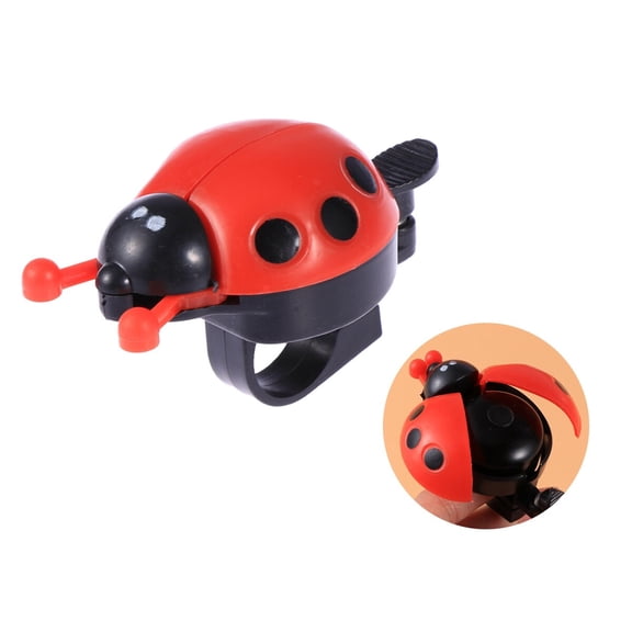 HOOWIFFY Ladybug Bike Bell For Durable Cartoon Ring Bell With Sound Easy To Attach For Boys And Cycling Accessories Red