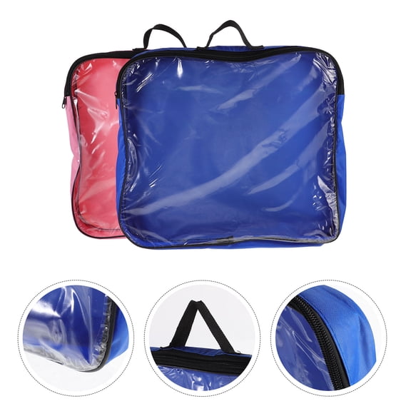 HOOWIFFY Large Capacity Ice Skate Bag Assorted Color Comfortable Texture 2Pcs