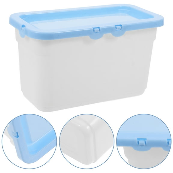 HOOWIFFY Laundry Pod Storage Box Blue PP Material Elegant Design for Laundry Room Organization and Storage