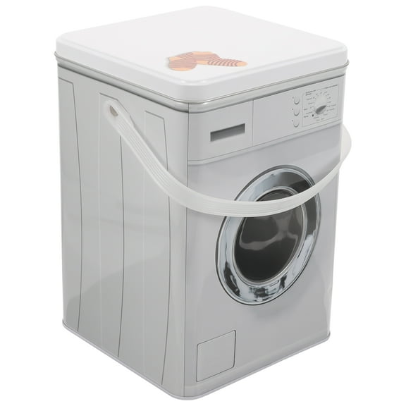 HOOWIFFY Laundry Powder Container Set in Iron Grey for Laundry Room Storage and Organization Accessories