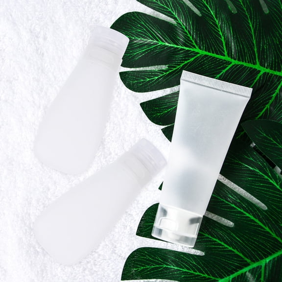 HOOWIFFY White Silicone Sub Packaging Bottles for Storage Lightweight and Leakproof