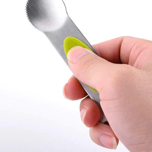 HOOWIFFY Yellow Stainless Steel Fruit Planer for Peeling Lemon Orange and Melon