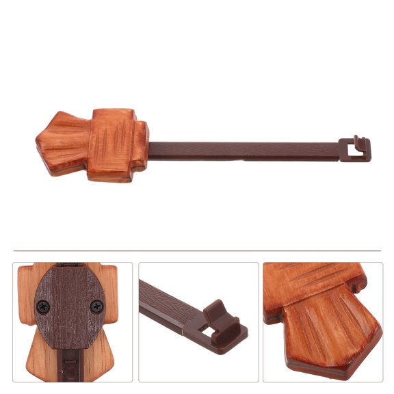 HOOWIFFY Light Brown Wooden Clock Pendulum Bob for Vintage Cuckoo Clock Replacement and Easy Installation
