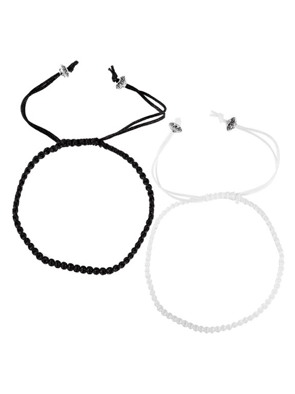 Matching Couples Rope Bracelets Braided Thread Pair for Dates