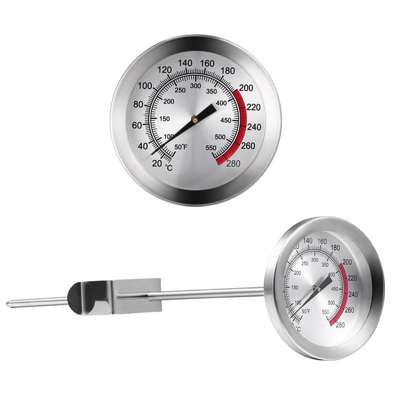 HOOWIFFY 1Pc Frying Thermometer with Large Dial and Metal Probe for Kitchen Use