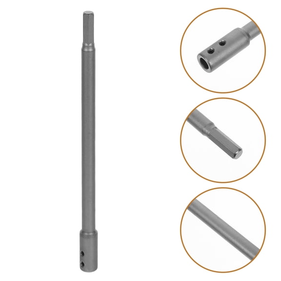 HOOWIFFY Metal Forstner Bit Extension with Extra Length for Accurate Deep Drilling