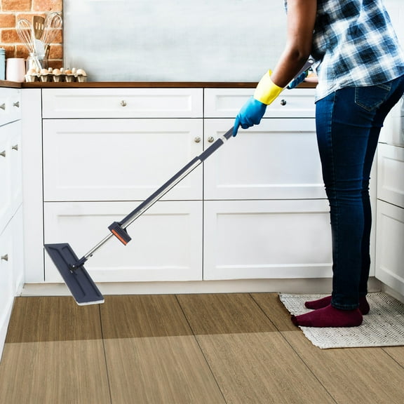 HOOWIFFY Adjustable Cleaning Mop with Stainless Steel Handle and Industrial Grade Durability