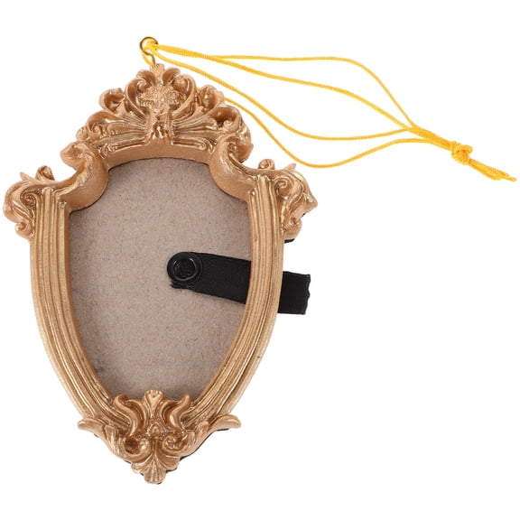 HOOWIFFY Mini Vintage Resin Photo Frame for Home Decor, 1 Piece Display Stand for Friends and Family Photos