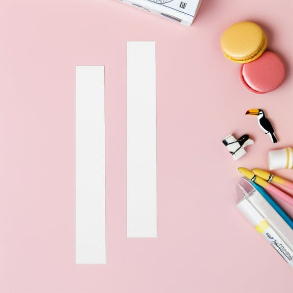 HOOWIFFY 150Pcs White Double Sided Self Adhesive Bill Wrappers Tape for Cash Handling and Money Management