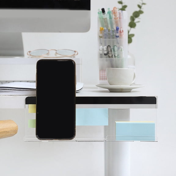 HOOWIFFY Monitor Bottom Memo Board Transparent Screen Message Reminder for Office and Jewelry
