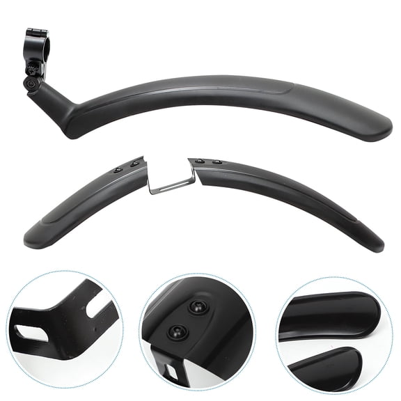 HOOWIFFY Mountain Bike Mud Guard Black Universal Fit for Seat Post Or Rear Frame Easy Installation