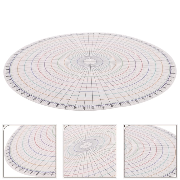HOOWIFFY Multi Color Ceramic Painting Template with Rotary Disc for Pottery Clay Dividing and Drawing