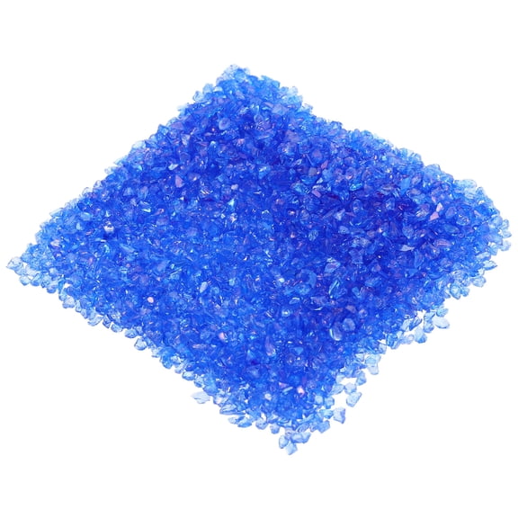 HOOWIFFY Irregular Blue Glass Chips for Manicure Crushed Decor for Nail Art