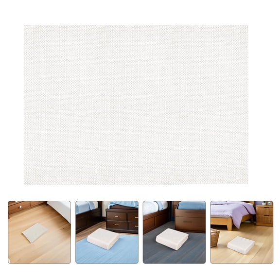 HOOWIFFY Non Skid Rug Pad White with Easy Installation and Residue Free Removal for Home Use