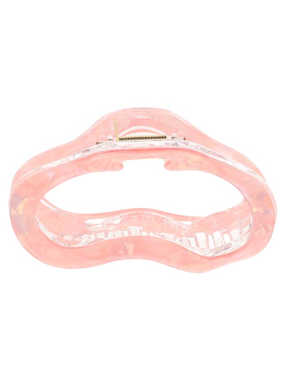 Non-Slip Pink Cloud Hair Claw Clip Stylish Plastic Accessory