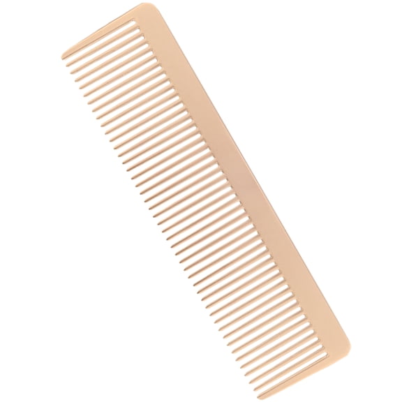 HOOWIFFY Metal Hair Comb, Golden Zinc Alloy Hairdressing Comb for Haircut, Styling, Beard Grooming and Detangling