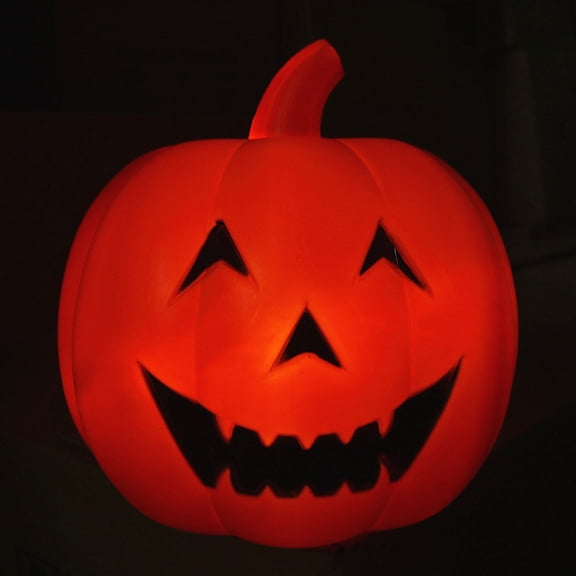 HOOWIFFY Orange Pumpkin LED Light, Voice Control Night Light for Home Decor, Ambient Lighting