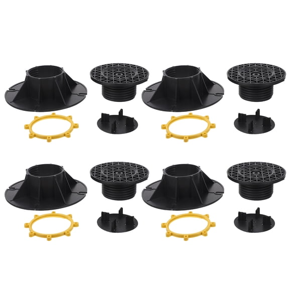 HOOWIFFY Outdoor Adjustable Deck Support Pedestal for Deck Foundation and Floor Leveling