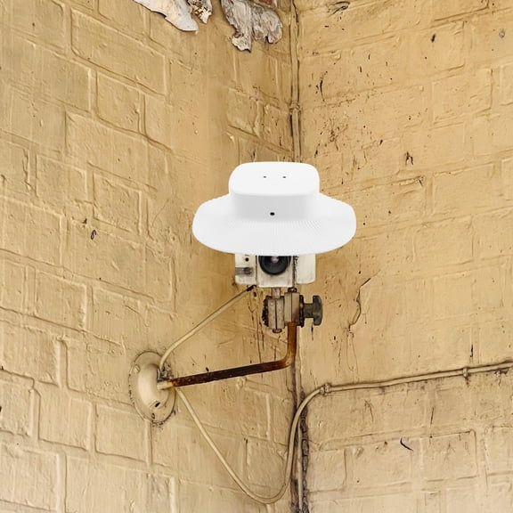 HOOWIFFY Universal Security Camera Cover White Stylish Dome Shape 1Set