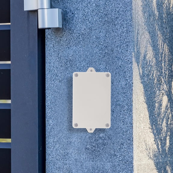 HOOWIFFY Outdoor Electrical Box Plastic Weatherproof Junction Box for Underground Cable Use White