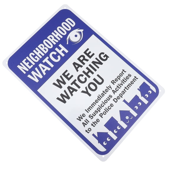 Prius Warning Sign HOOWIFFY Outdoor Neighborhood Safety Sign, We Are Watching You Security ...