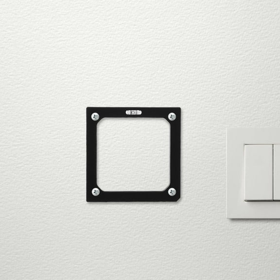 HOOWIFFY Black Aluminum Drill Template for Switch and Socket Box Installation