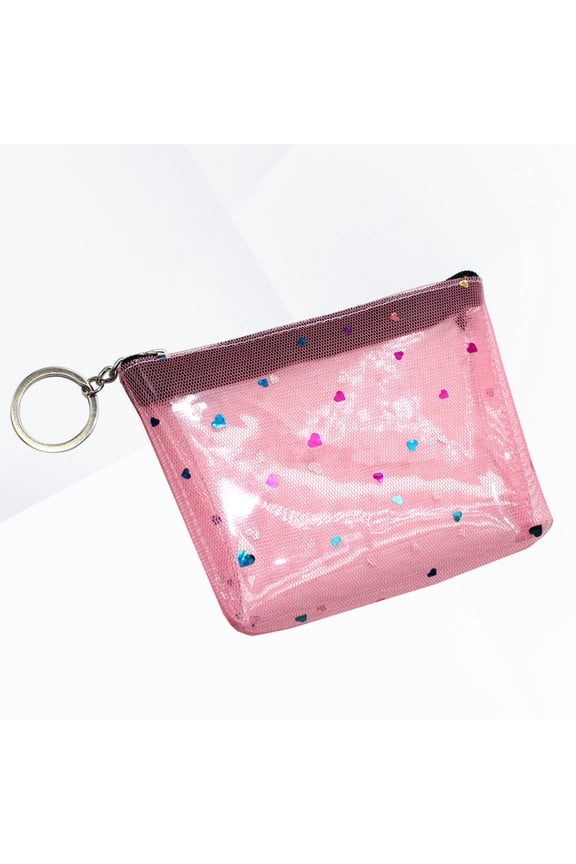 PVC Coin Purse Multi Color Storage Bag with Zipper for Easy Access to Coins and Bills