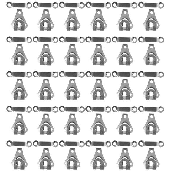 HOOWIFFY Zinc Alloy Hook and Eye Fastener Set for Pants, 30 Sewing Closures for Clothing Repairs and Alterations