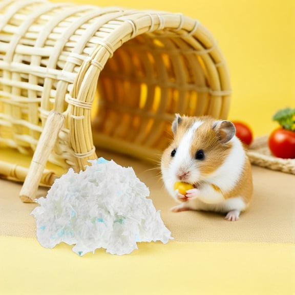 HOOWIFFY Pet Bedding for Small Animals Wood Pulp Bedding with Advanced Absorbency Assorted Colors