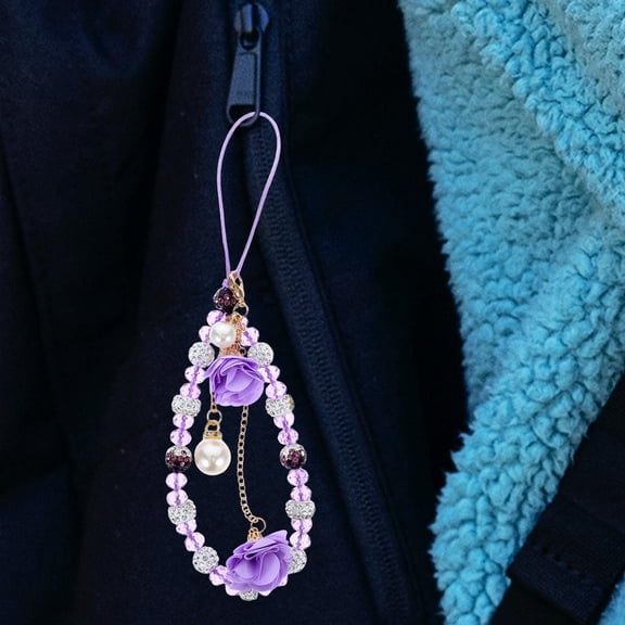 HOOWIFFY Crystal Floral Phone Strap - Elegant and Stylish Phone Accessory with Craftsmanship for All Smartphones