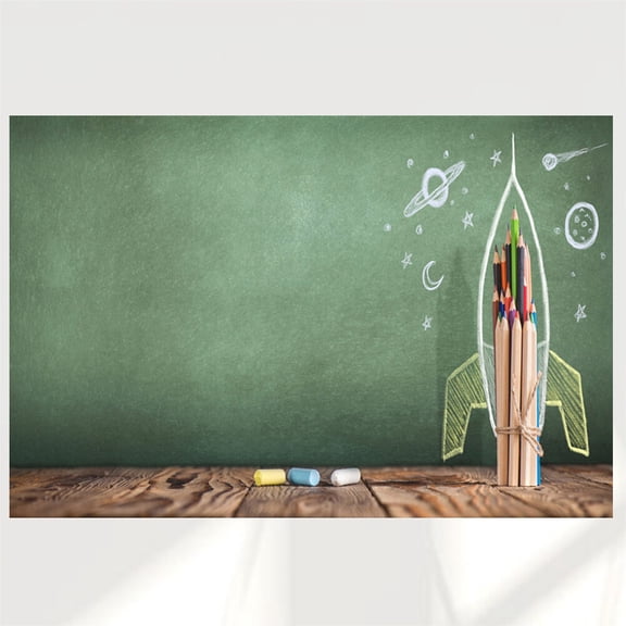 HOOWIFFY Photo Backdrop Olive Green Vinyl with 3D Graduation Design Ideal Photography Background