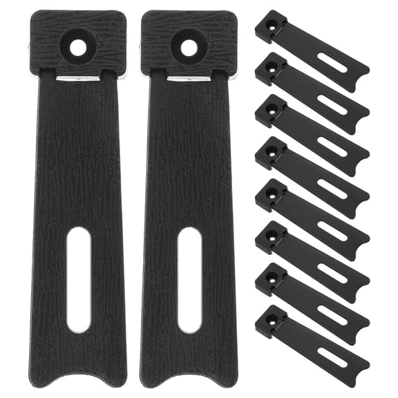 HOOWIFFY Picture Frame Easel Stand Sturdy Support Black Plastic 10Pack for Photo Display Easy to Install Solution