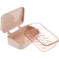 thumbnail image 1 of HOOWIFFY Pink ABS Soap Box Holder Container 1Pcs for Bathroom and Kitchen with Simple Look Design, 1 of 8