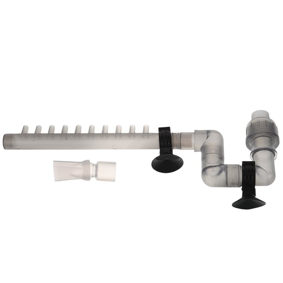 HOOWIFFY Pipe for Fish Tank Pump ABS Grey Water Flow Regulation for Fishkeeping 1 Set