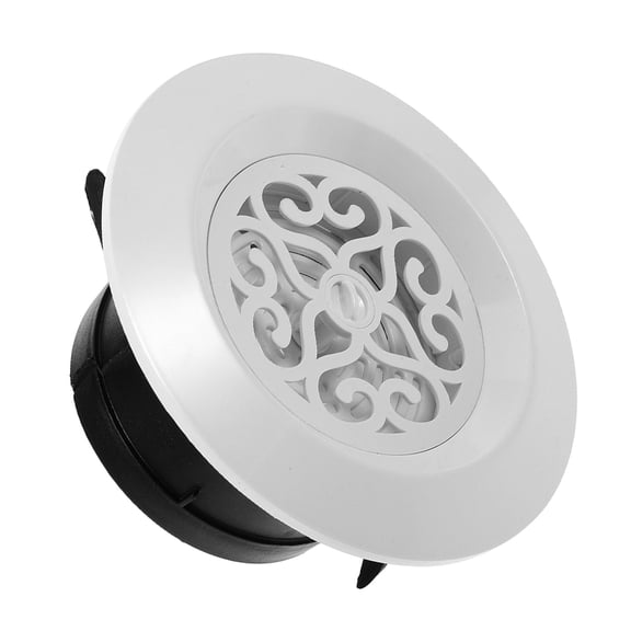 HOOWIFFY Plastic Circular Soffit Vent Cover White 1 PCS for Bathroom Exhaust Airflow