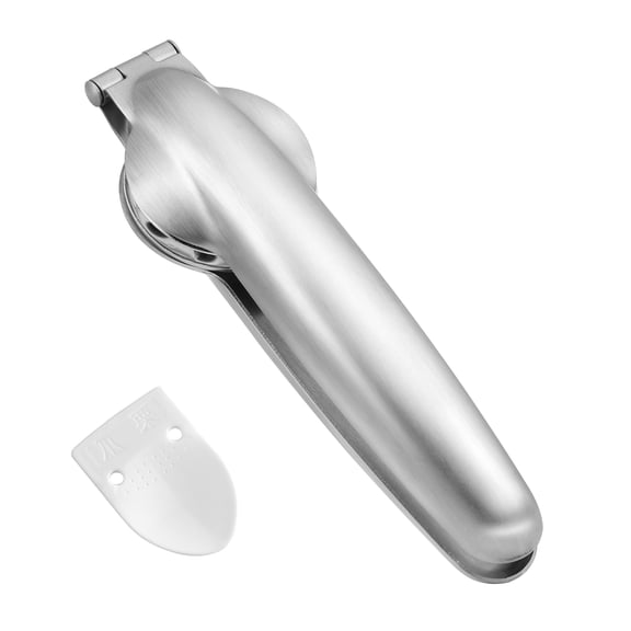 HOOWIFFY Plated Silver Metal Nut Cracker with Cross Serrated Design for Hard Nut Shells