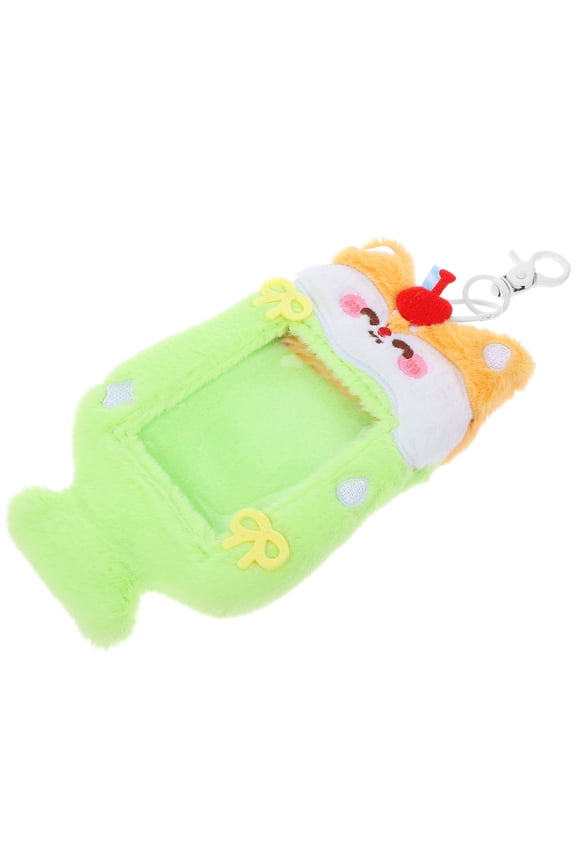 Plush Keychain Photocard Holder, Portable Card Protector for Students, Cute and , 1 Piece