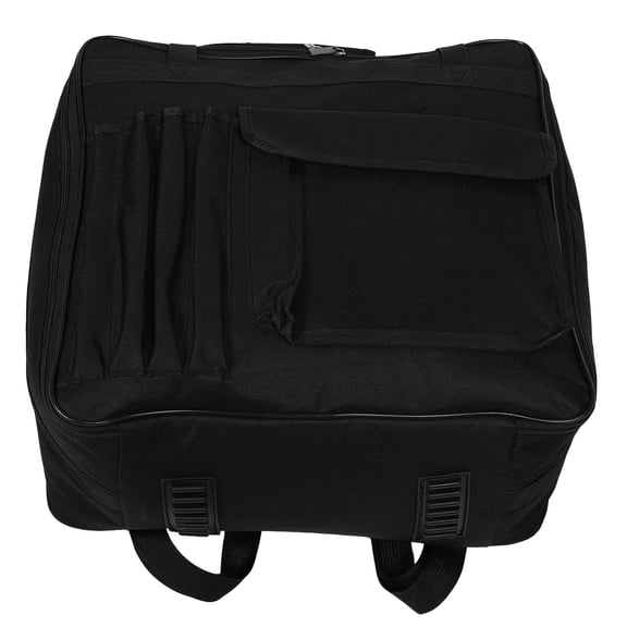HOOWIFFY Portable Snare Drum Bag Black Oxford Cloth Case with Spacious Storage for Drum and Accessories, and Lightweight