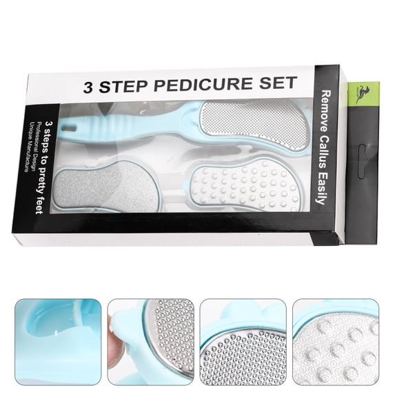 HOOWIFFY Foot File Set, Stainless Steel Remover for Pedicure, Easy to Use, , 1 Set