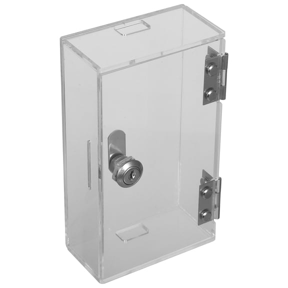 HOOWIFFY Portable Transparent Phone Lock Box with Charging Port, Secure Smartphone Storage Case for Easy Access and