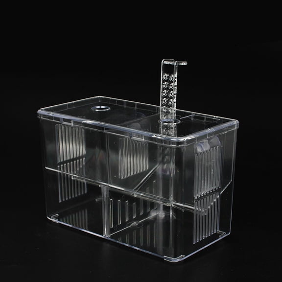 HOOWIFFY Premium Plastic Fish Box with Hook for Safe Fish Breeding and Easy Cleaning