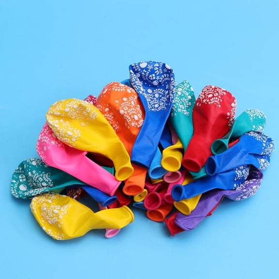 HOOWIFFY Printable Balloon in Assorted Colors for Party Use Latex Balloon 50 Pcs