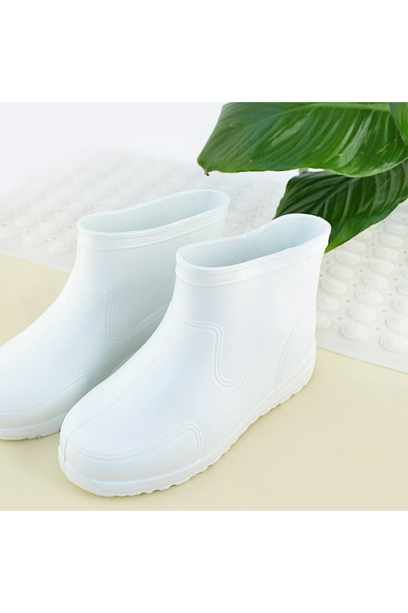 Mens Garden Boots Rain Shoes Low Canister EVA Alkali Resistant Adults Hotels