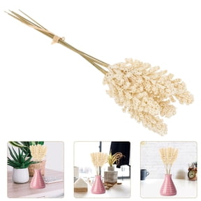 HOOWIFFY Realistic White Artificial Wheat Stalks for Home Decor, Kitchen Table Centerpiece and Fall Wedding Decoration